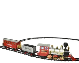 Decor Noel int plast train led blc chd rg/bl h27.3x58.6x7cm 4 piles aa