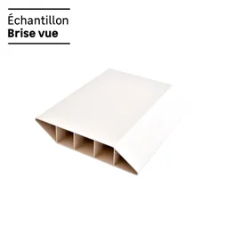Lame persiennée pvc à emboîter CLEA beige, L.150 x H.16 cm x Ep.30 mm