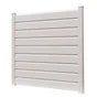 Lame persiennée pvc à emboîter CLEA beige, L.150 x H.16 cm x Ep.30 mm