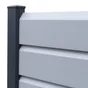 Lame persiennée pvc à emboîter CLEA persienne gris, L.150 x H.16 cm x Ep.30 mm