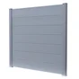 Embase pour poteau pvc CLEA gris anthracite, H.1 cm