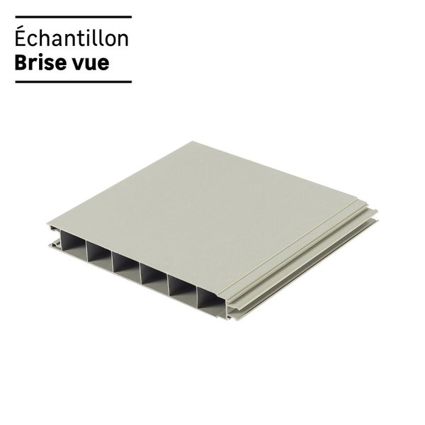 Lame pleine pvc à emboîter CLEA gris clair, L.150 x H.20 cm x Ep.2.4 mm