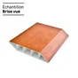 Lame persiennée pvc plaxé à emboîter CLEA marron, L.150 x H.16 cm x Ep.30 mm
