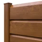 Poteau pvc texturé CLEA marron, l.6 x P.9 x H.230 cm