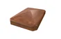 Chapeau pour poteau pvc texturé CLEA marron, H.1 x l.6 x P.9 cm