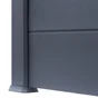 Embase pour poteau pvc texturé CLEA noir, H.1 cm