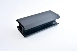 Poteau pvc texturé CLEA gris 7016, l.6 x P.9 x H.230 cm