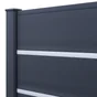 Lame pleine pvc plaxé à emboîter CLEA anthracite, L.150 x H.20 cm x Ep.2.4 mm