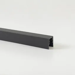 Profil de finition pour lames pleines pvc texturé CLEA anthracite