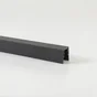 Profil de finition pour lames pleines pvc texturé CLEA anthracite