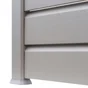 Poteau pvc texturé CLEA gris, l.6 x P.9 x H.230 cm