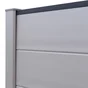 Lame persiennée pvc plaxé à emboîter CLEA gris, L.150 x H.20 cm x Ep.2.4 mm
