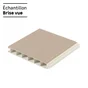 Lame persiennée pvc plaxé à emboîter CLEA gris, L.150 x H.20 cm x Ep.2.4 mm