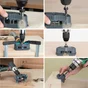 1 guide de perçage mobile + porte-embouts bois WOLFCRAFT