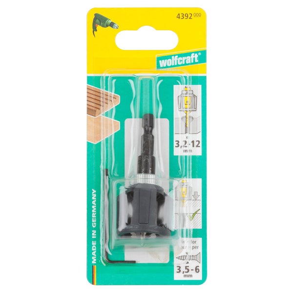Foret fraisoir bois WOLFCRAFT diamètre 12 mm