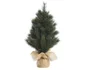 Mini sapin artificiel givre Malmo d41/h60cm 111 pointes dures sac jute
