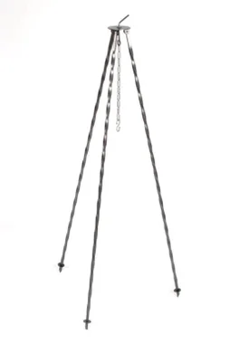 Tripod et grill en acier inoxydable, BUSCHBECK, pour brasero de 80 cm