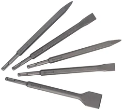 Jeu de burins SDS-plus en acier METABO 630484000, 5 pieces