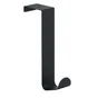 Crochet pour salle de bains pour porte simple, Lift, noir
