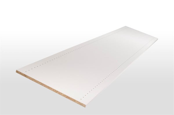 Tablette prépercée revêtu mélaminé, L.50 x l.250 cm x Ep.18 mm