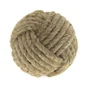 Bouton de meuble rond Boule, chanvre beige brut, Diam.43 mm