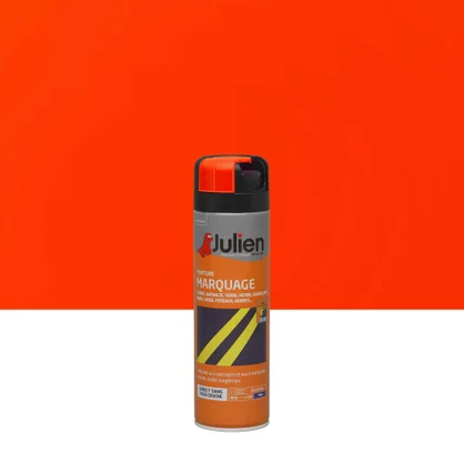 Aérosol de marquage JULIEN orange fluorescent 500 ml