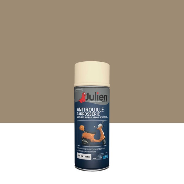 Peinture aérosol Antirouille carrosserie JULIEN transparent mat 400 ml