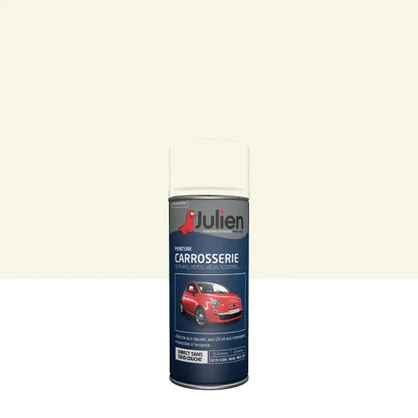 Bombe de peinture carrosserie JULIEN blanc cygne satiné 400 ml