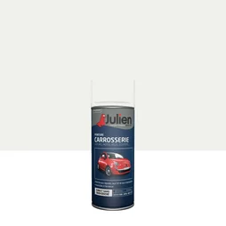 Bombe de peinture carrosserie JULIEN blanc pur RAL 37070 satiné 400 ml
