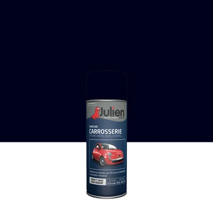 Bombe de peinture carrosserie JULIEN bleu foncé satiné 400 ml