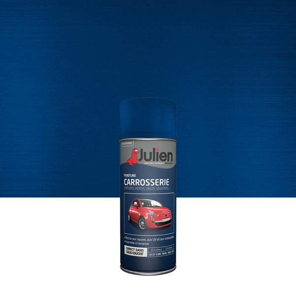 Peinture aérosol Carrosserie JULIEN bleu monaco nacre métal métallisé 400 ml