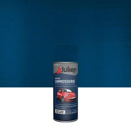 Bombe de peinture carrosserie JULIEN bleu nacre satiné 400 ml