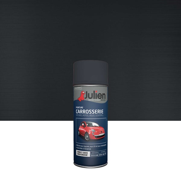 Bombe de peinture Carrosserie JULIEN gris acier métallisé 400 ml