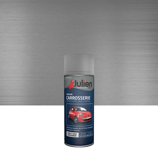 Peinture aérosol Carrosserie JULIEN gris platine métallisé 400 ml