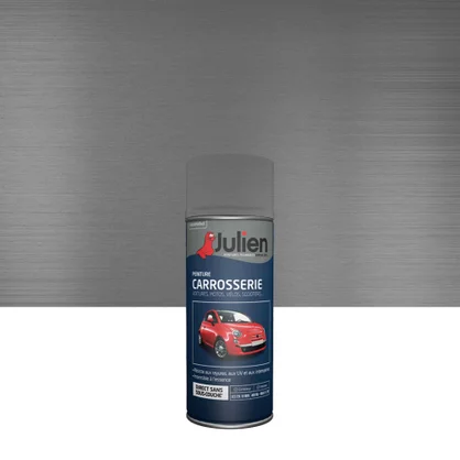 Bombe de peinture carrosserie JULIEN gris thallium RAL 37102 satiné 400 ml