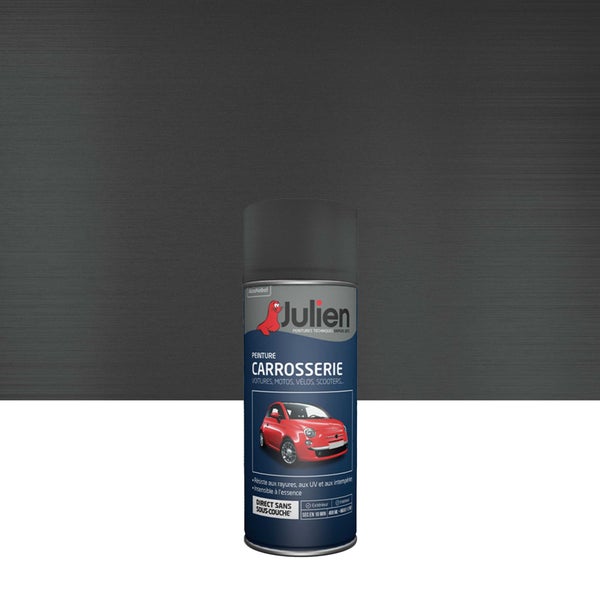 Peinture aérosol Carrosserie JULIEN gris titane métallisé 400 ml