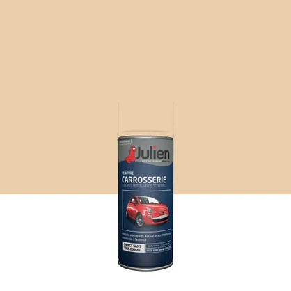 Bombe de peinture carrosserie JULIEN ivoire RAL 37125 satiné 400 ml