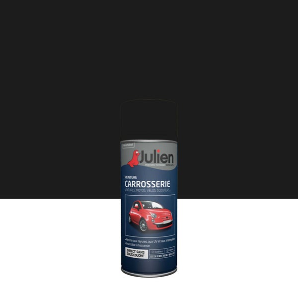 Bombe d'aérosol de peinture à carrosserie, JULIEN, 0.4 L noir