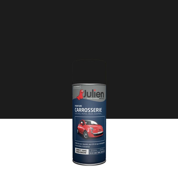 Bombe de peinture Carrosserie JULIEN noir magic nacré satiné 400 ml