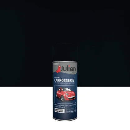Bombe de peinture carrosserie JULIEN noir RAL 37056 satiné 400 ml