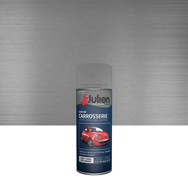 Bombe de peinture Carrosserie JULIEN argent métallisé 400 ml