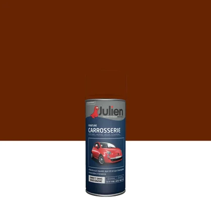 Bombe de peinture carrosserie JULIEN rouge bordeaux satiné 400 ml