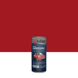 Bombe de peinture carrosserie JULIEN rouge course satiné 400 ml