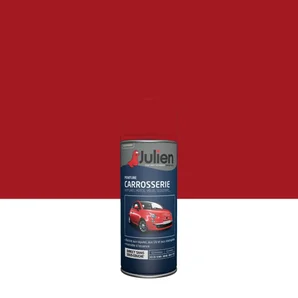 Bombe de peinture carrosserie JULIEN rouge course satiné 400 ml