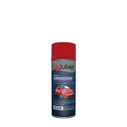 Bombe de peinture carrosserie JULIEN rouge diable satiné 400 ml