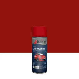 Bombe de peinture carrosserie JULIEN rouge ferrari satiné 400 ml