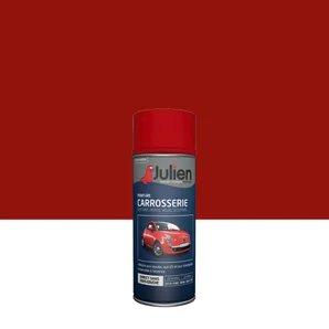 Bombe de peinture carrosserie JULIEN rouge ferrari satiné 400 ml
