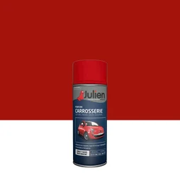 Bombe de peinture carrosserie JULIEN rouge sang satiné 400 ml