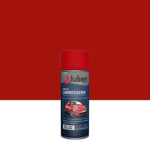 Bombe de peinture carrosserie JULIEN rouge sang satiné 400 ml