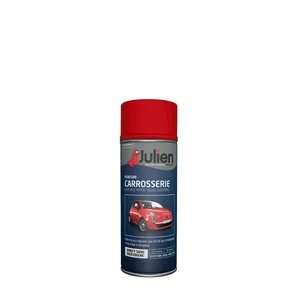 Bombe de peinture carrosserie JULIEN rouge sang satiné 400 ml